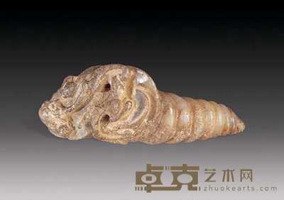 清 玉雕海螺坠 长7.5cm